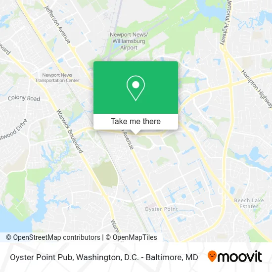 Oyster Point Pub map