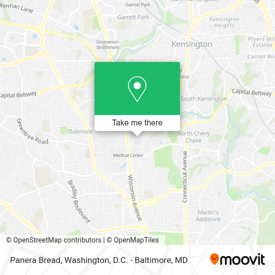 Panera Bread map