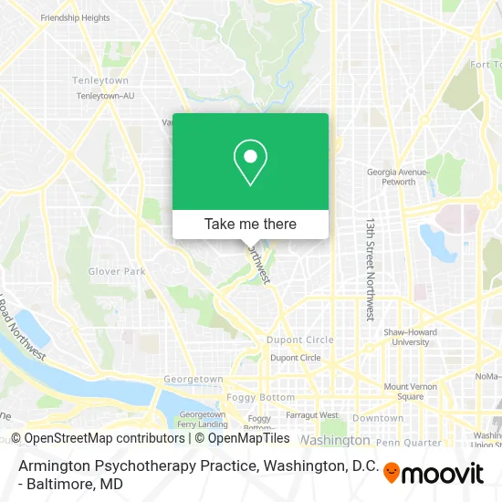 Armington Psychotherapy Practice map