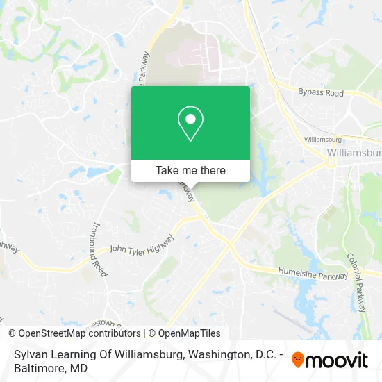Sylvan Learning Of Williamsburg map