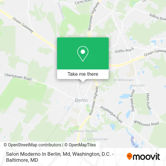 Salon Moderno In Berlin, Md map