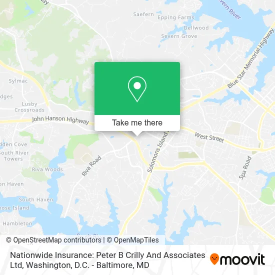 Nationwide Insurance: Peter B Crilly And Associates Ltd map