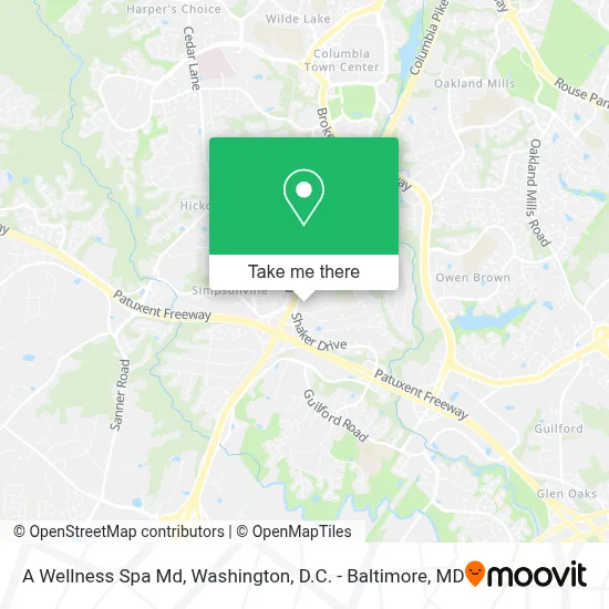 A Wellness Spa Md map