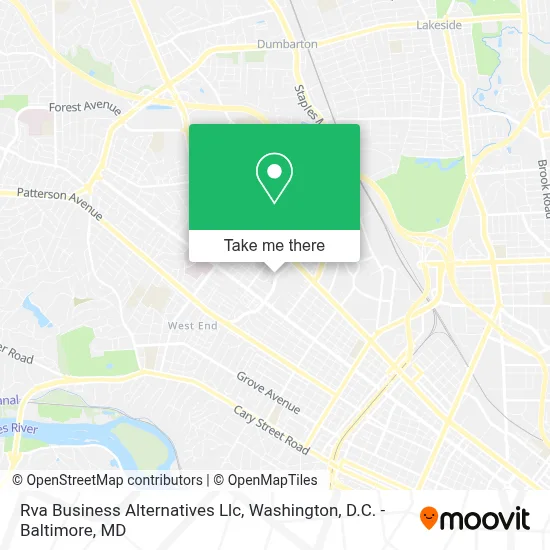 Rva Business Alternatives Llc map