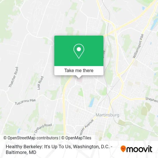 Healthy Berkeley: It's Up To Us map
