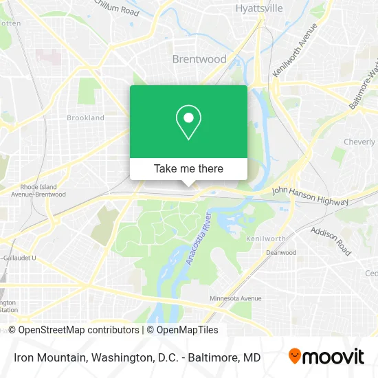 Iron Mountain map