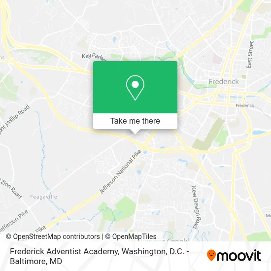 Frederick Adventist Academy map