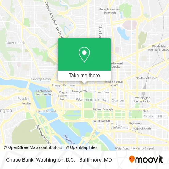Chase Bank map