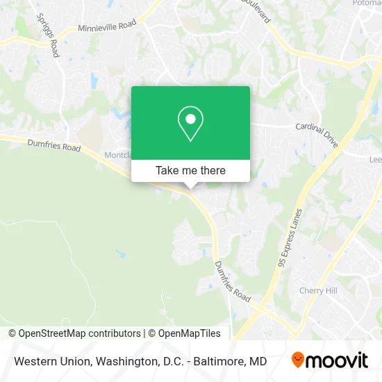 Western Union map