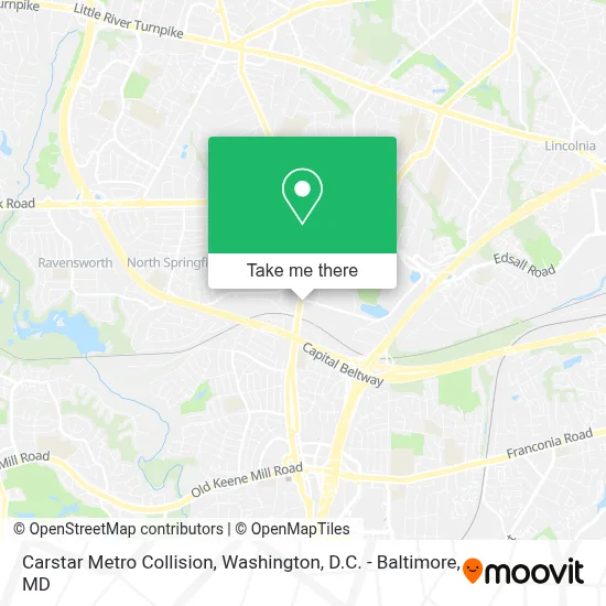 Carstar Metro Collision map