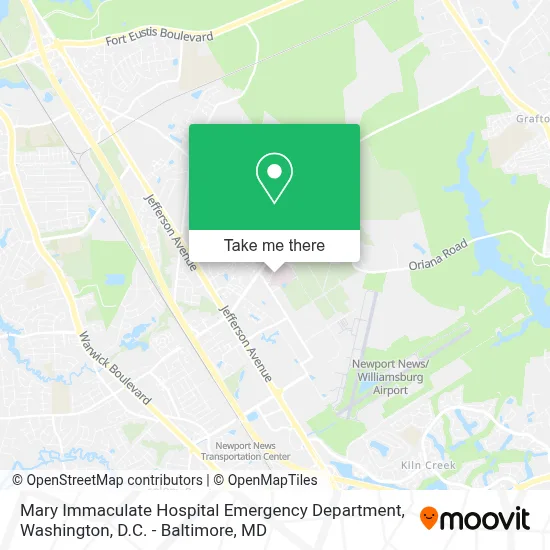Mary Immaculate Hospital Emergency Department map