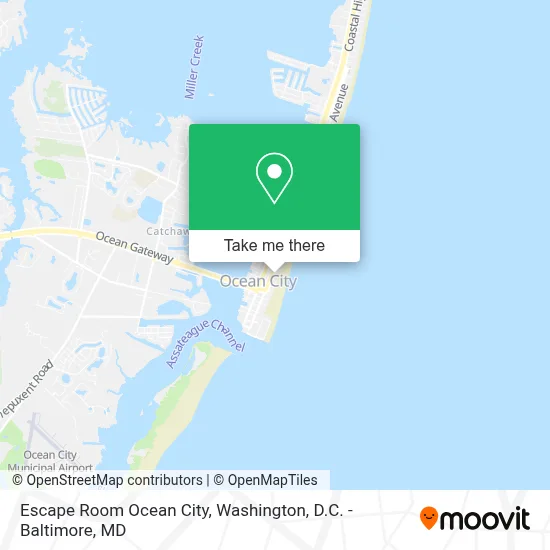 Escape Room Ocean City map