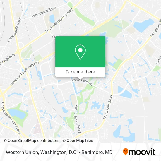 Western Union map