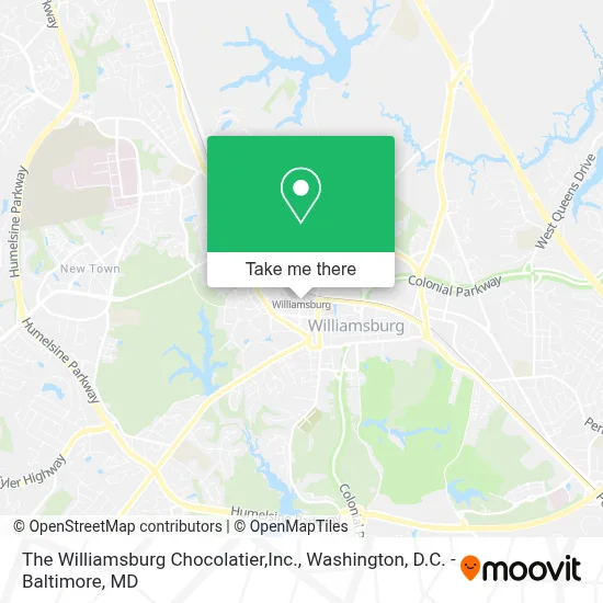 The Williamsburg Chocolatier,Inc. map