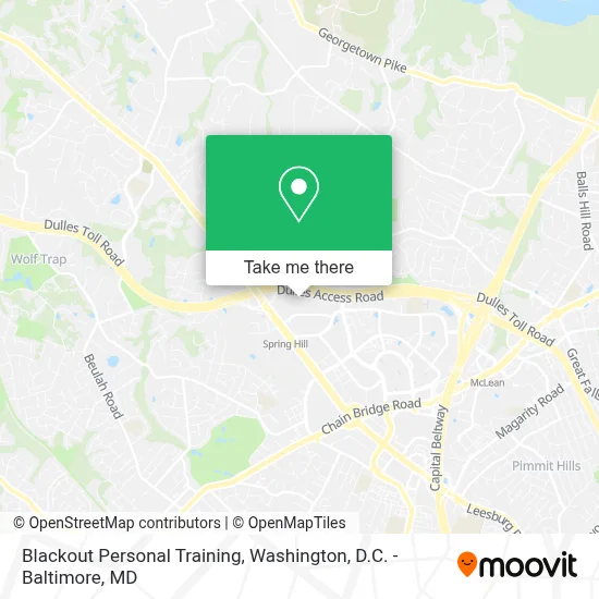 Blackout Personal Training map