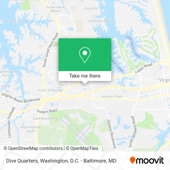 Dive Quarters map