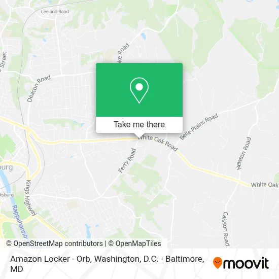 Amazon Locker - Orb map
