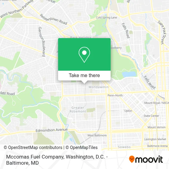 Mccomas Fuel Company map