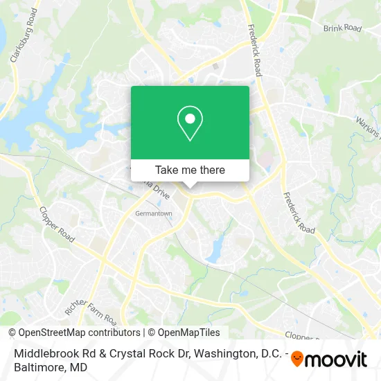 Middlebrook Rd & Crystal Rock Dr map