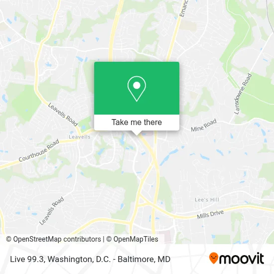Live 99.3 map