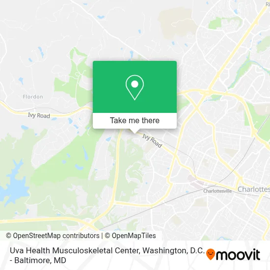 Uva Health Musculoskeletal Center map