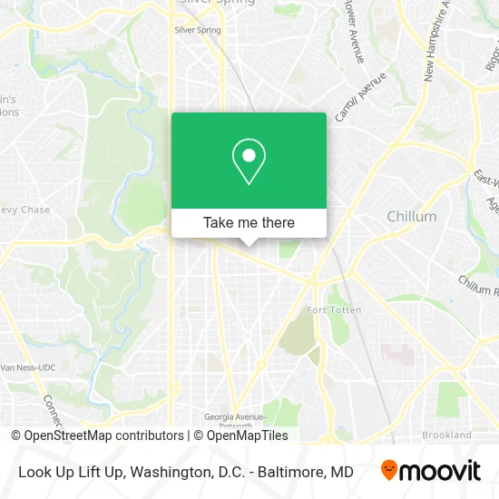 Look Up Lift Up map