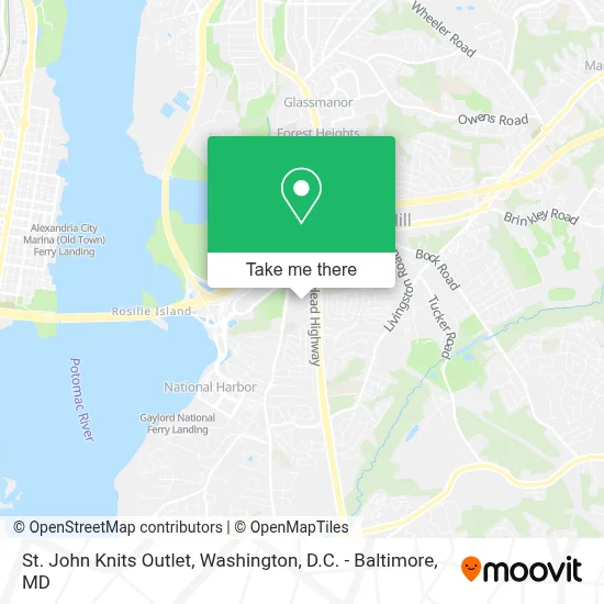 St. John Knits Outlet map