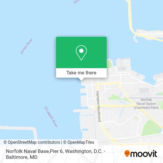 Norfolk Naval Base,Pier 6 map