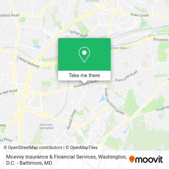 Mcevoy Insurance & Financial Services map