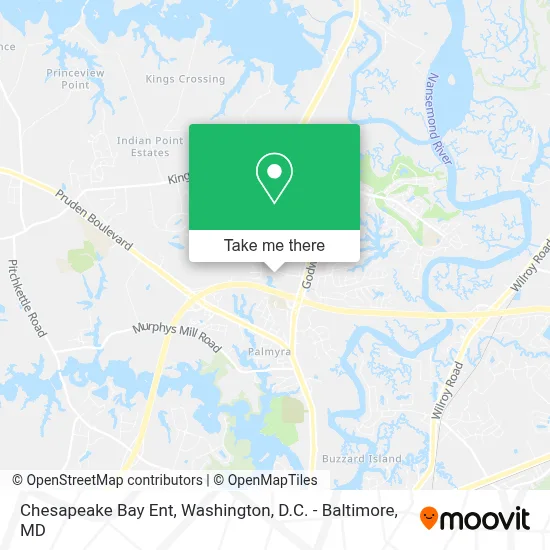 Chesapeake Bay Ent map