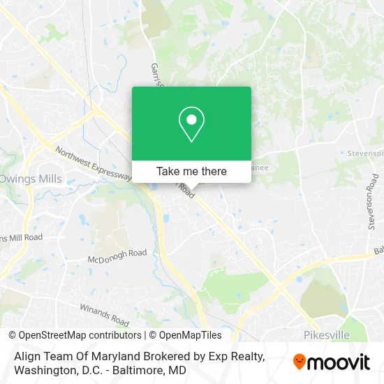 Align Team Of Maryland Brokered by Exp Realty map