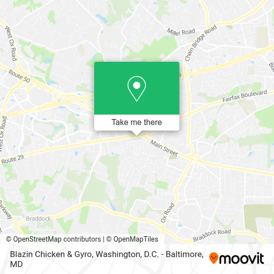 Blazin Chicken & Gyro map