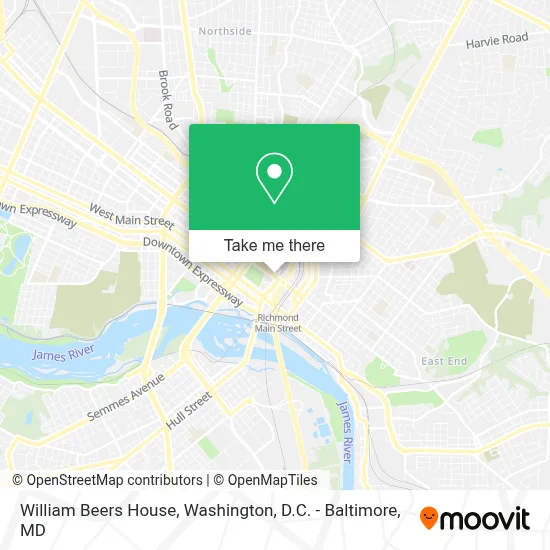William Beers House map