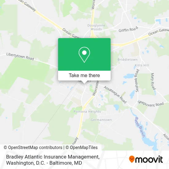 Bradley Atlantic Insurance Management map