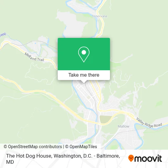 The Hot Dog House map