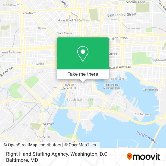 Right Hand Staffing Agency map