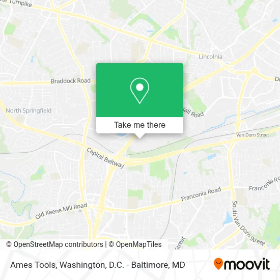 Ames Tools map