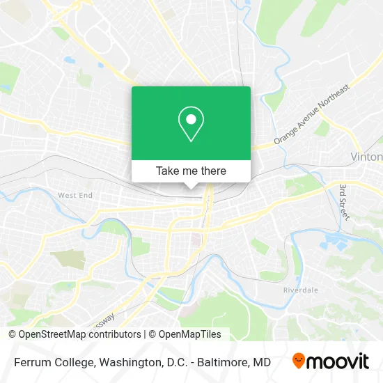 Ferrum College map