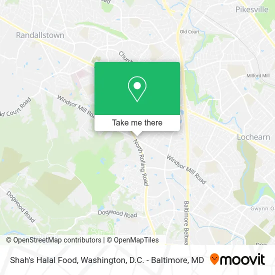 Shah's Halal Food map