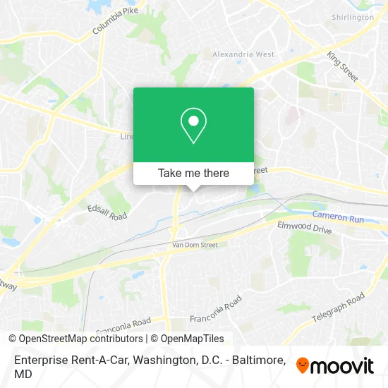 Enterprise Rent-A-Car map
