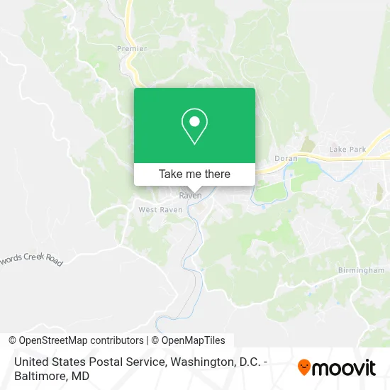 United States Postal Service map