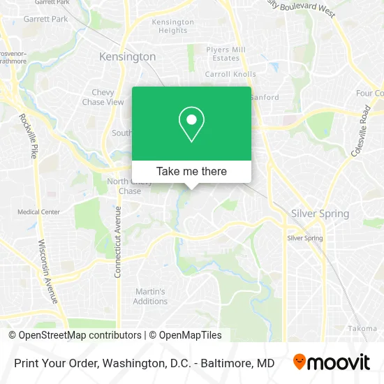 Print Your Order map