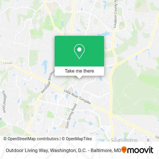 Outdoor Living Way map