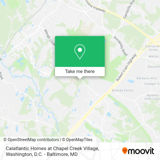 Calatlantic Homes at Chapel Creek Village map