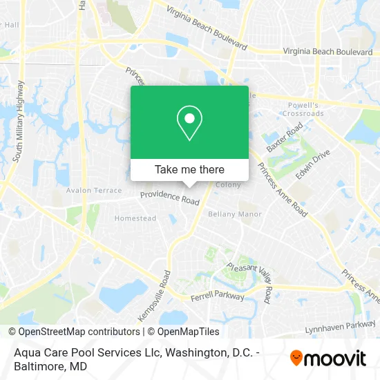 Aqua Care Pool Services Llc map