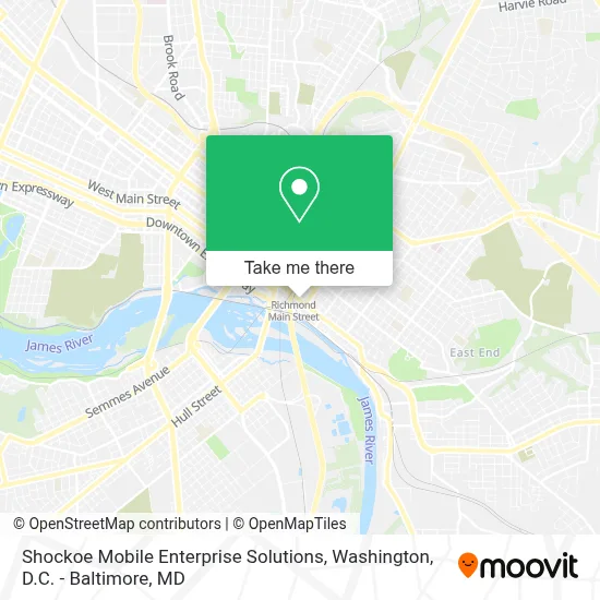 Shockoe Mobile Enterprise Solutions map
