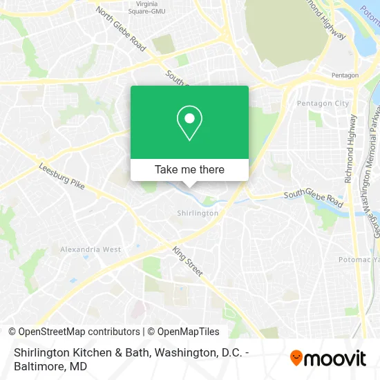 Shirlington Kitchen & Bath map