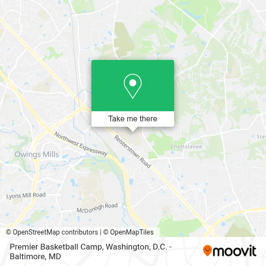 Premier Basketball Camp map