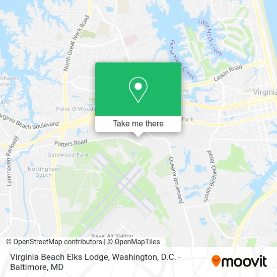 Virginia Beach Elks Lodge map