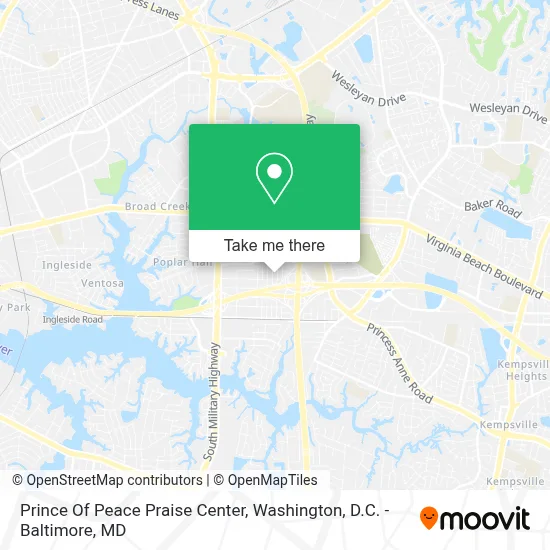 Prince Of Peace Praise Center map
